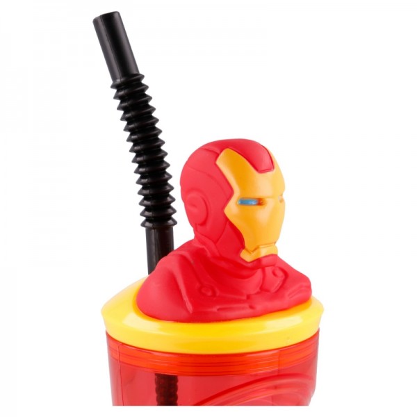 VASO FIGURITA 3D 360 ML AVENGERS COMIC HEROES IRON MAN