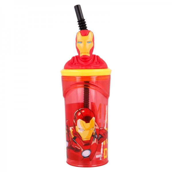 VASO FIGURITA 3D 360 ML AVENGERS COMIC HEROES IRON MAN