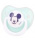 SET 2 CHUPETES TETINA ANATOMICA SILICONA +6 M CON FUNDA COOL LIKE MICKEY