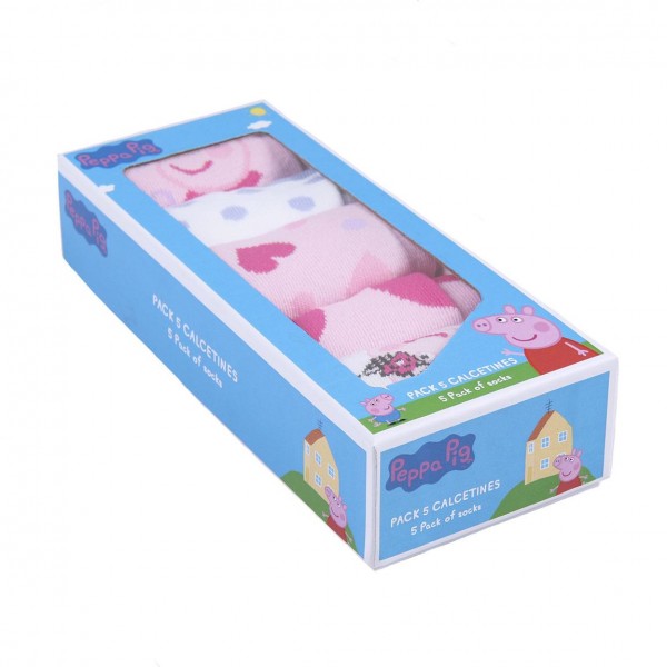 PACK CALCETINES 5 PIEZAS PEPPA PIG