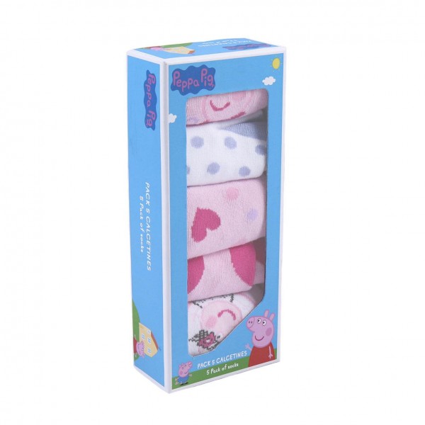 PACK CALCETINES 5 PIEZAS PEPPA PIG