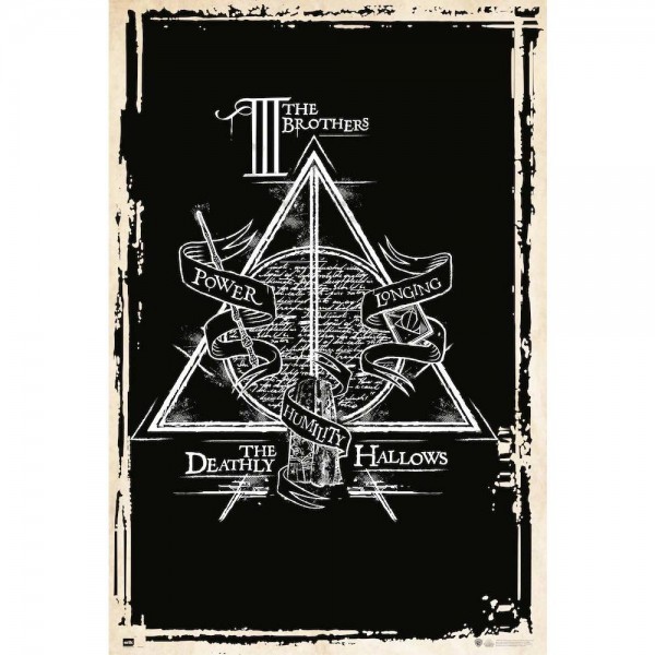POSTER HARRY POTTER LAS RELIQUIAS DE LA MUERTE SIMBOLO