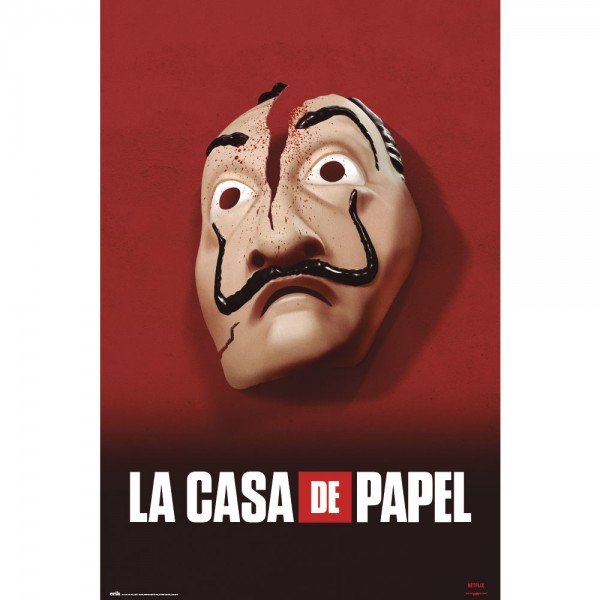 POSTER LA CASA DE PAPEL MASCARA