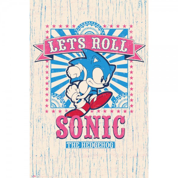 POSTER SONIC LET´S ROLL