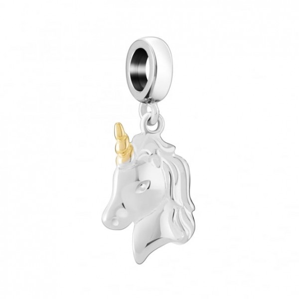 CHARM LUCKY UNICORM PLATA DE LEY 925 MLS