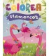 Colorea flamencos