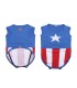 CAMISETA PARA PERRO SINGLE JERSEY AVENGERS CAPITAN AMERICA