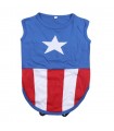 CAMISETA PARA PERRO SINGLE JERSEY AVENGERS CAPITAN AMERICA