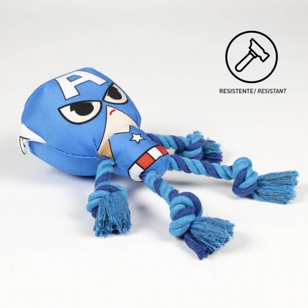 CUERDA DENTAL PARA PERRO AVENGERS CAPITAN AMERICA