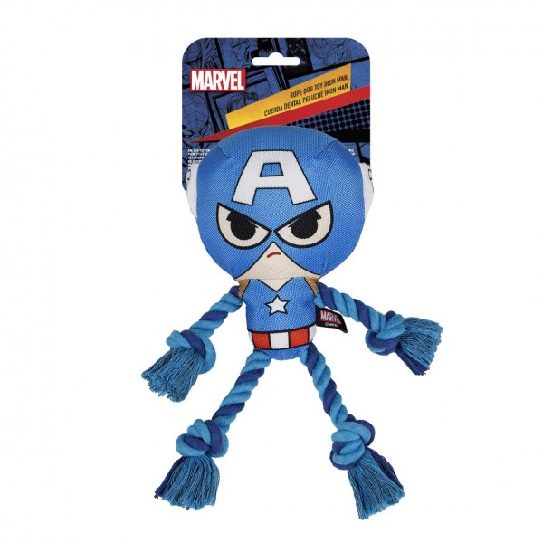 CUERDA DENTAL PARA PERRO AVENGERS CAPITAN AMERICA