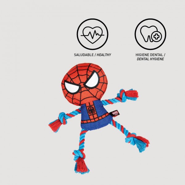 CUERDA DENTAL PARA PERRO SPIDERMAN