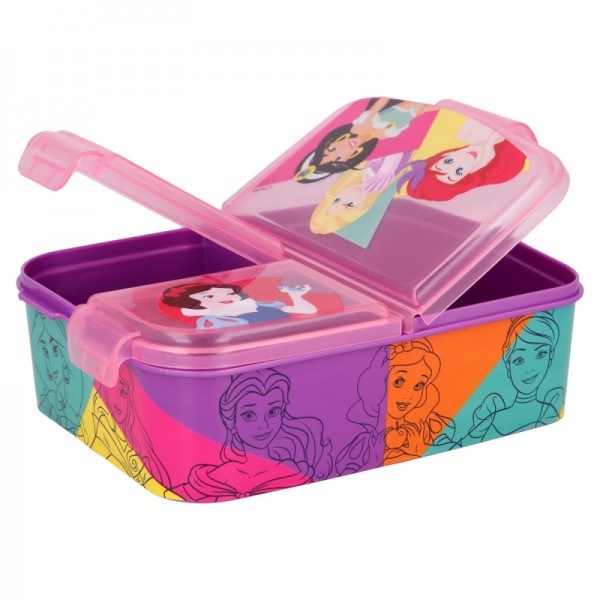 CAJA DE SANDWICH MULTI COMPARTIMENTO DISNEY PRINCESS