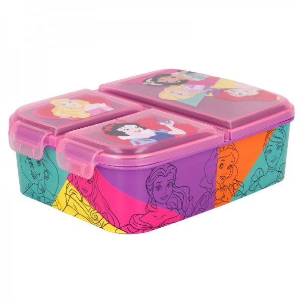 CAJA DE SANDWICH MULTI COMPARTIMENTO DISNEY PRINCESS