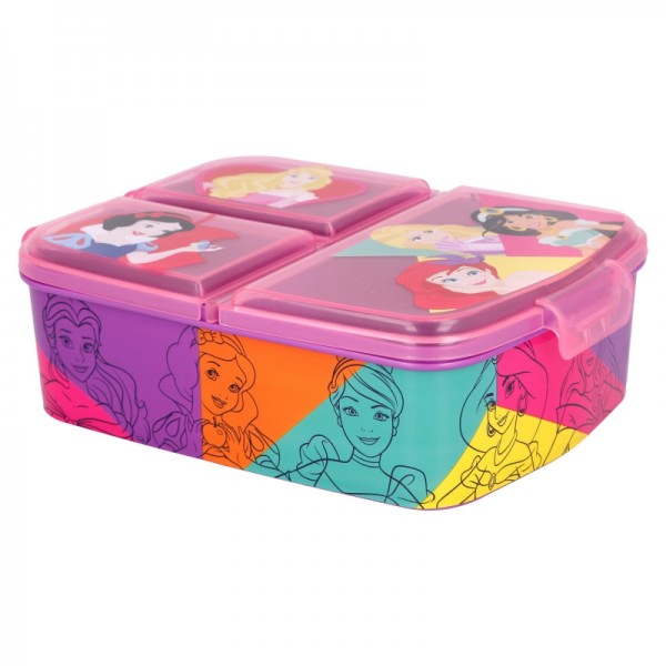 CAJA DE SANDWICH MULTI COMPARTIMENTO DISNEY PRINCESS