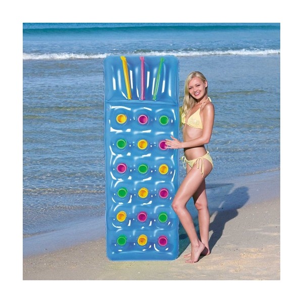 Colchoneta Hinchable Individual para la Piscina Mar Campamento