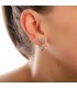 Lámpara chapada en oro blanco de Disney Pixar y aretes de bola Luxo que no coinciden