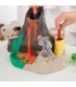 Volcán Isla Lava Bones con masa HydroGlitz de Play-Doh Slime