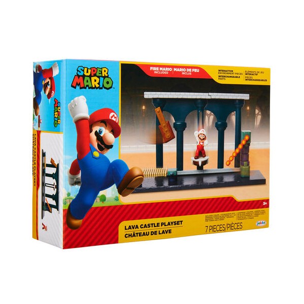 Playset Castillo de Lava Super Mario Nintendo