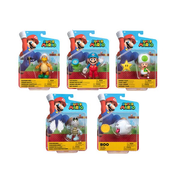 Figura Super Mario Wave 23 Super Mario Nintendo 10cm surtido
