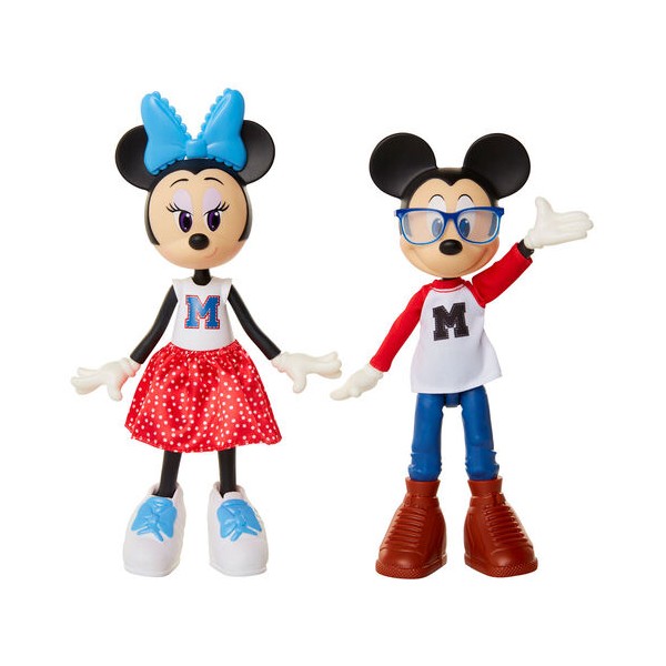 Pack 2 muñecas Minnie and Mickey Mouse 24cm