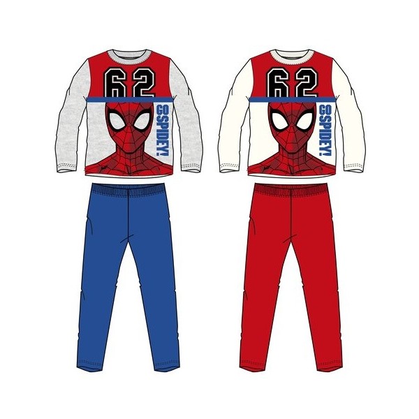 PIJAMA LARGO JERSEY SPIDERMAN