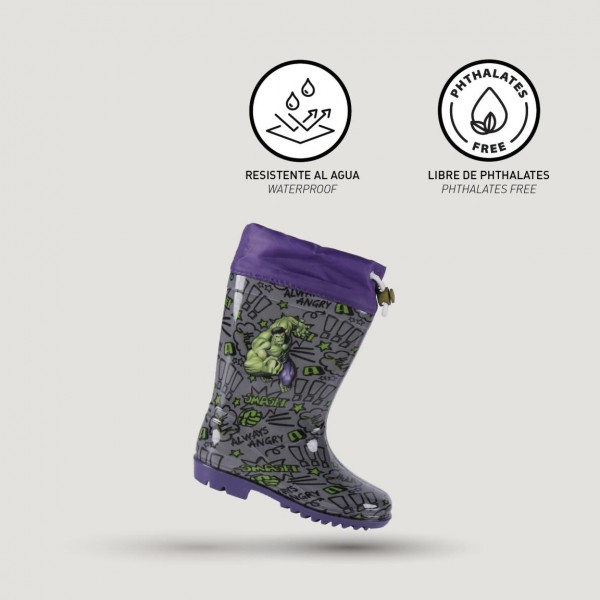 BOTAS LLUVIA PVC AVENGERS