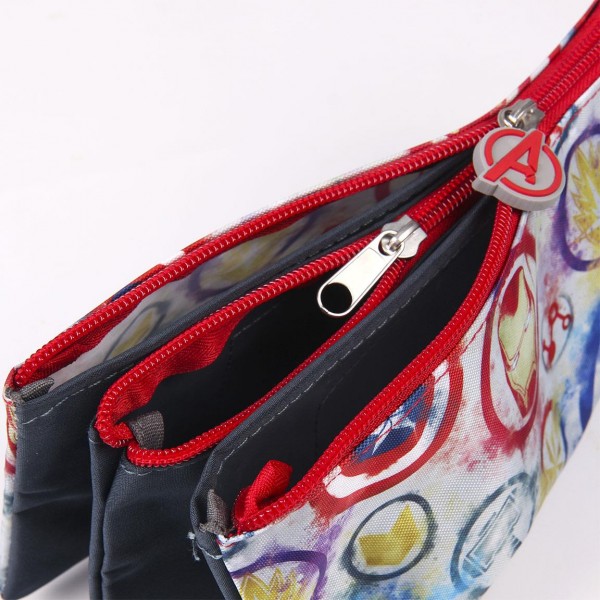 ESTUCHE/PORTATODO PLANO 3 COMPARTIMENTOS AVENGERS