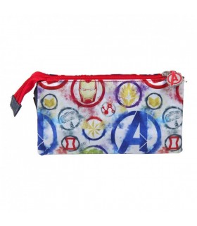 ESTUCHE/PORTATODO PLANO 3 COMPARTIMENTOS AVENGERS