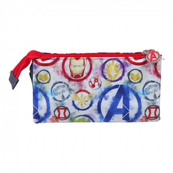 ESTUCHE/PORTATODO PLANO 3 COMPARTIMENTOS AVENGERS