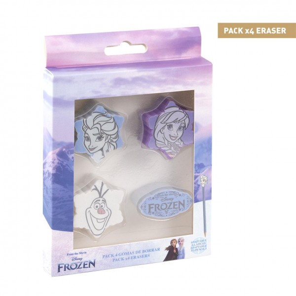 GOMA DE BORRAR PACK X4 FROZEN II