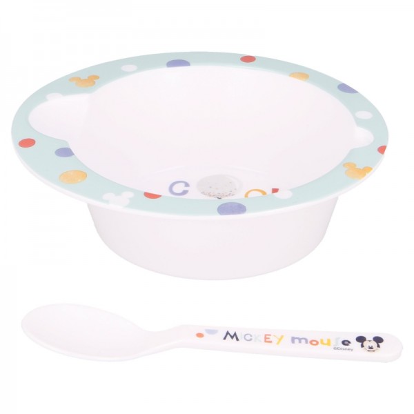 SET MICRO BEBE 2 PCS. (CUENCO Y CUCHARA) COOL LIKE MICKEY
