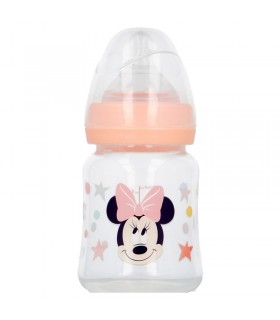 BIBERON CUELLO ANCHO 150 ML TETINA SILICONA 3 POSICIONES MINNIE INDIGO