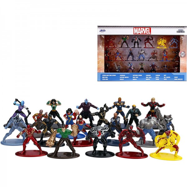 Set 20 figuras Marvel 4cm