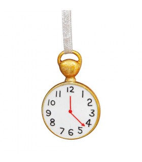 Adorno navideño Alicia en el País de las Maravillas Reloj de Bolsillo