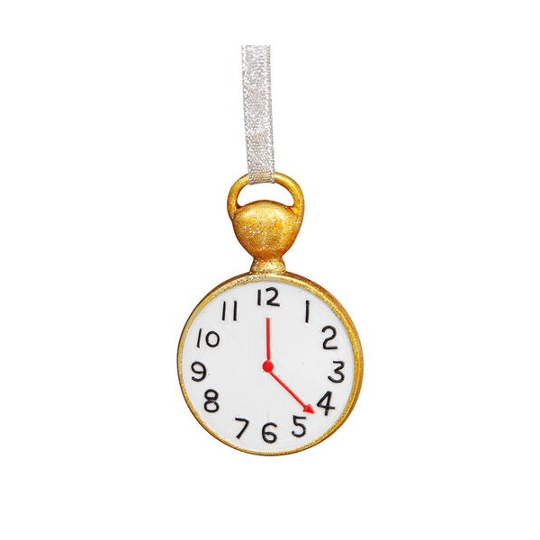 Adorno navideño Alicia en el País de las Maravillas Reloj de Bolsillo