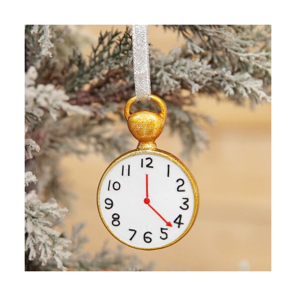 Adorno navideño Alicia en el País de las Maravillas Reloj de Bolsillo