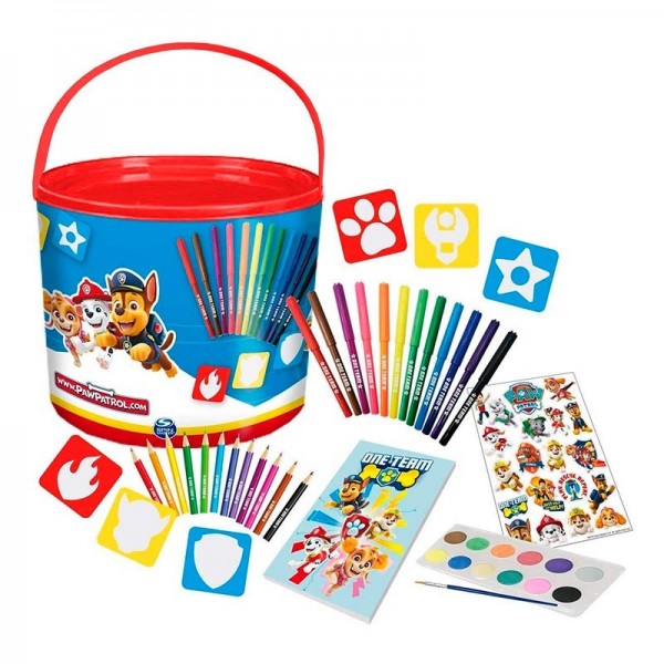 PAW PATROL CUBO DE ACTIVIDADES SET 46 PIEZAS,