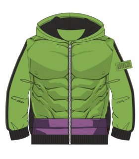 SUDADERA CON CAPUCHA COTTON BRUSHED AVENGERS HULK