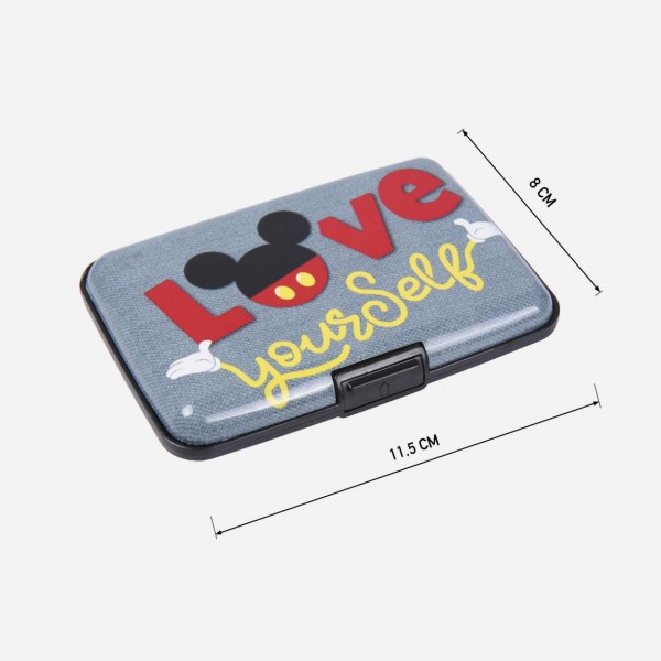 CARTERA TARJETERO RIGIDO MICKEY