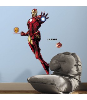 Pegatinas Iron Man Gigante con brillo