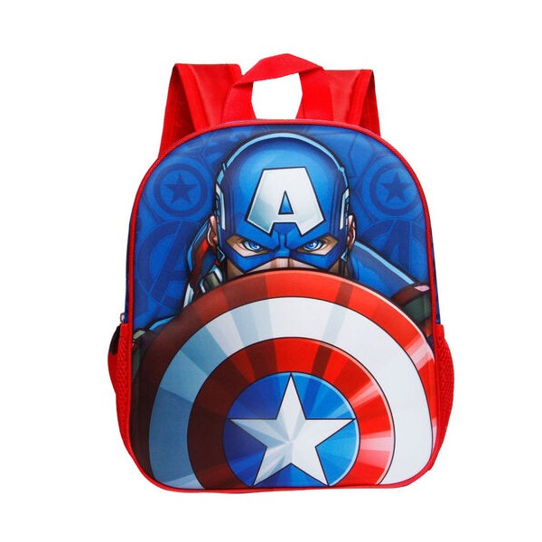 Mochila 3D Patriot Capitan America Marvel 31cm
