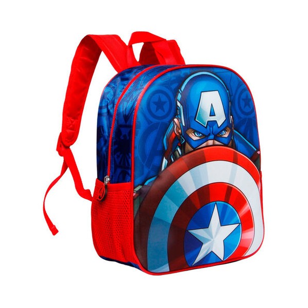 Mochila 3D Patriot Capitan America Marvel 31cm