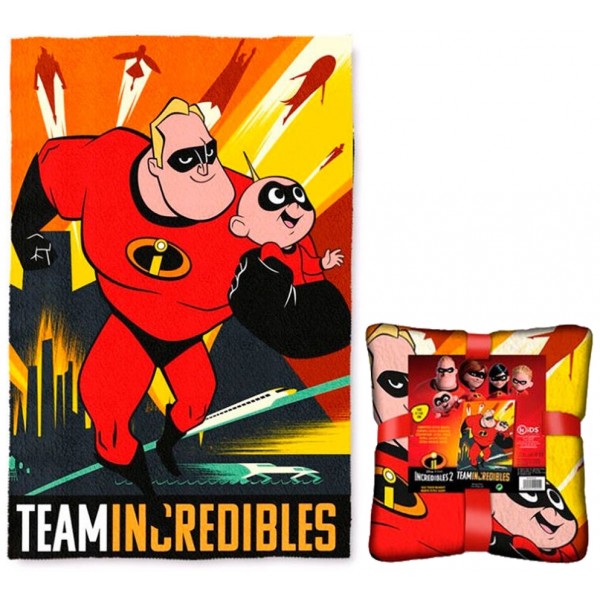 MANTA SILK TOUCH 100X150CM THE INCREDIBLES 2