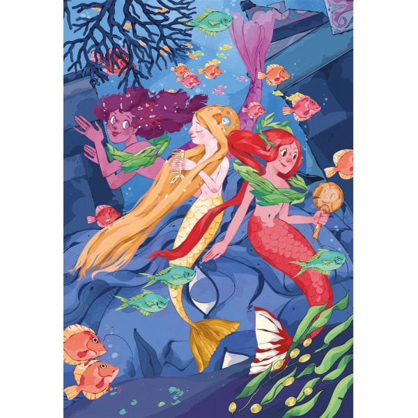 Mermaids - 180 piezas - Supercolor Puzzle