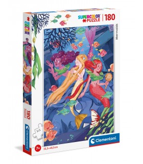 Mermaids - 180 piezas - Supercolor Puzzle