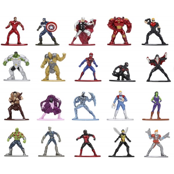 Set 20 figuras Marvel 4cm