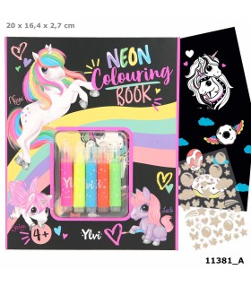 Ylvi set libro de colorear neón