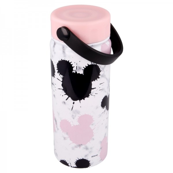 BOTELLA ACERO INOXIDABLE TERMO CON ASA 530 ML | MICKEY