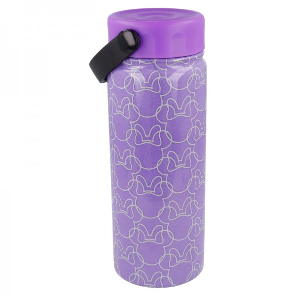 BOTELLA ACERO INOXIDABLE TERMO CON ASA 530 ML | MINNIE