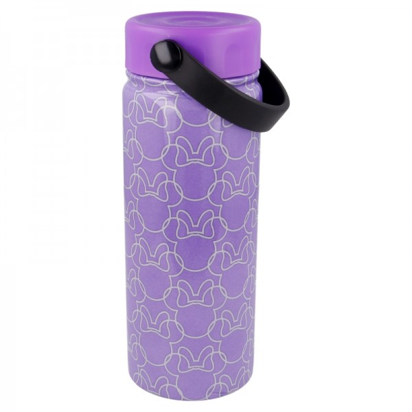 BOTELLA ACERO INOXIDABLE TERMO CON ASA 530 ML | MINNIE